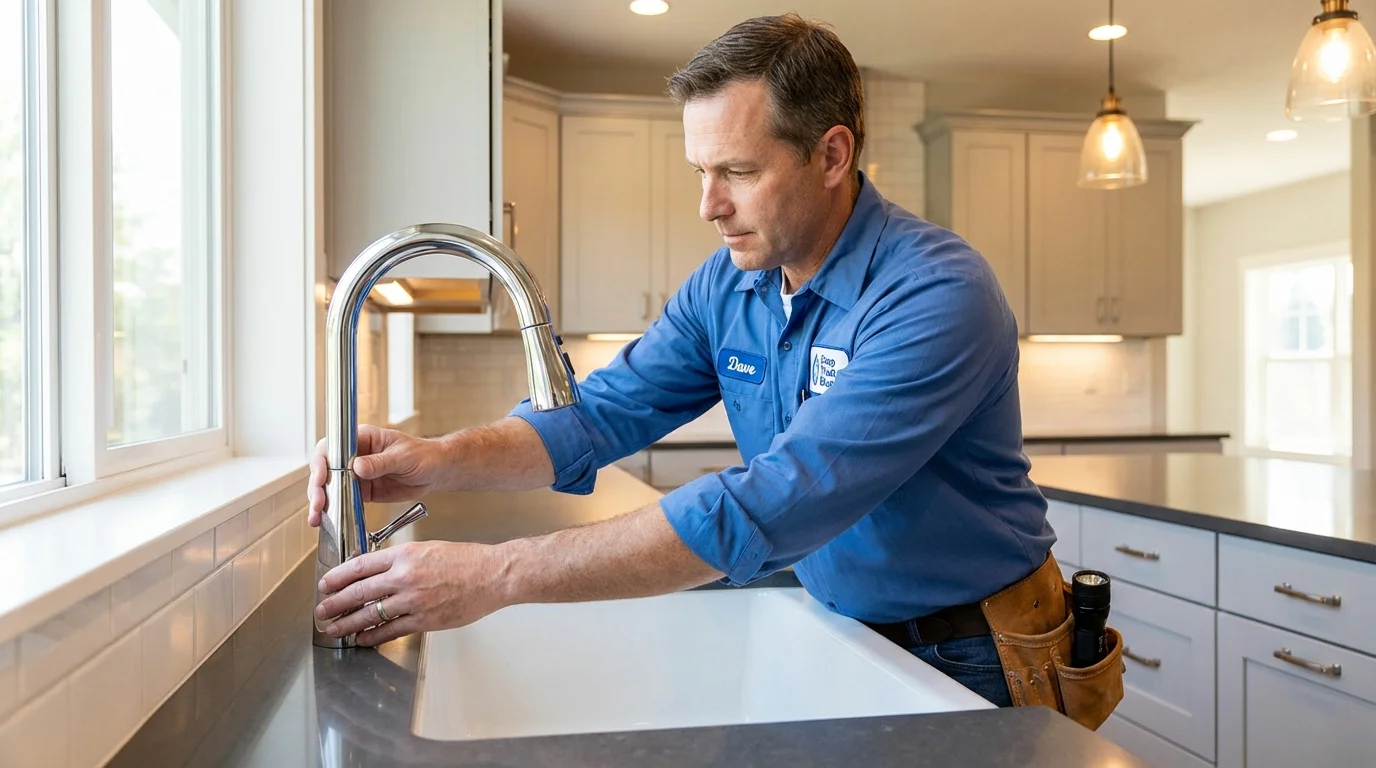 Kitchen faucet installation by Johns Plumbing LLC in Dunellen