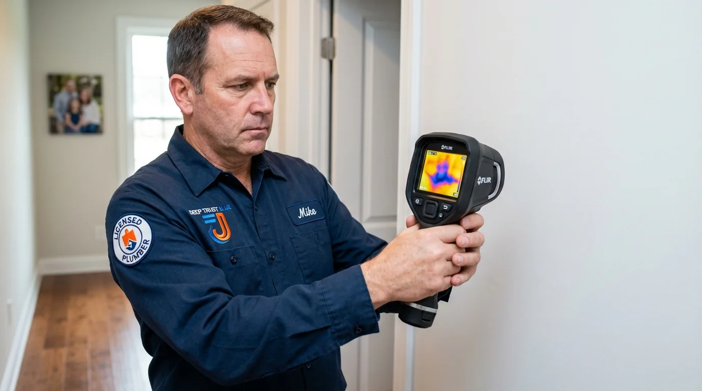 Thermal imaging leak detection by Johns Plumbing LLC in Dunellen